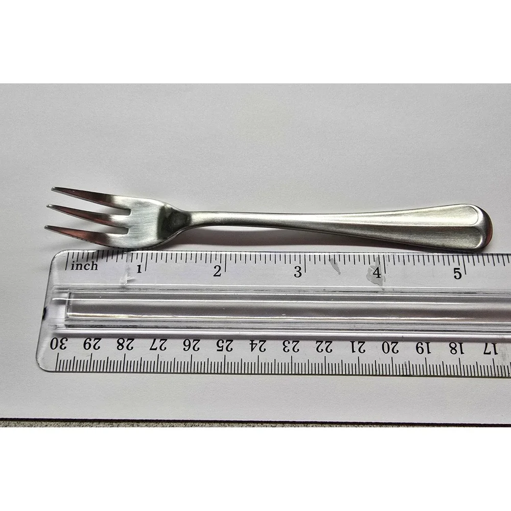 Leonard Silver Stainless Cocktail Appetizer Forks Set‎ of 5 Silver Vintage Korea